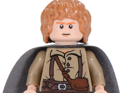 LEGO Minifigure Samwise Gamgee (Sam) - Dark Bluish Gray Cape – lor004