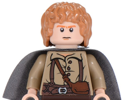LEGO Minifigure Samwise Gamgee (Sam) - Dark Bluish Gray Cape – lor004