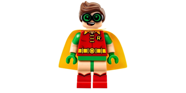 LEGO Minifigure Robin - Green Glasses, Smile / Scared Pattern – sh0315
