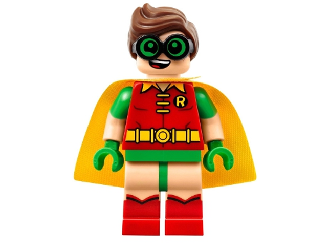 LEGO Minifigure Robin - Green Glasses, Smile / Scared Pattern – sh0315
