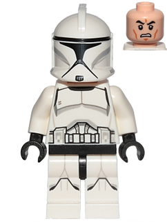 LEGO Minifigure Clone Trooper (Phase 1) - Printed Legs, Scowl – sw0910